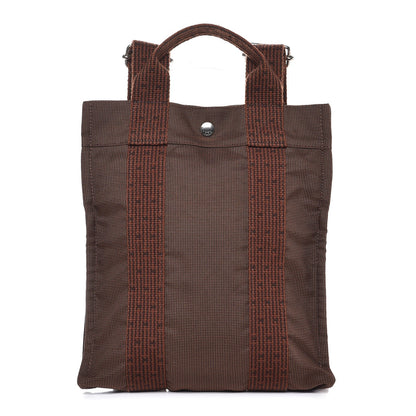 Hermes Canvas Herline Backpack Brown 1 of 7
