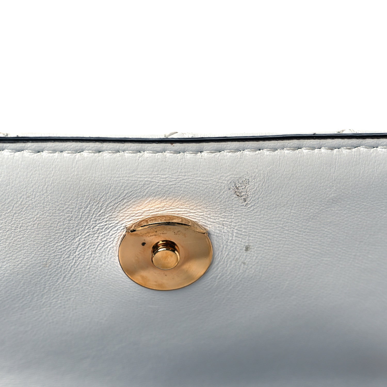 Versace Nappa Quilted Small Medusa Chain Crossbody White 10 of 10