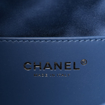 Chanel Washed Denim Quilted Mini Chanel 25 Handbag Blue 11 of 19