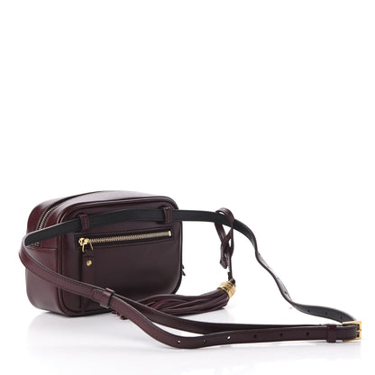 Saint Laurent Calfskin Canvas Monogram Lou Belt Bag Natural Dark Legion Red 3 of 10