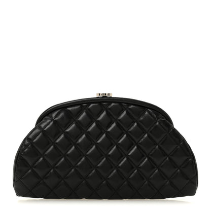 Chanel Lambskin Quilted Timeless Clutch Black 1 of 10