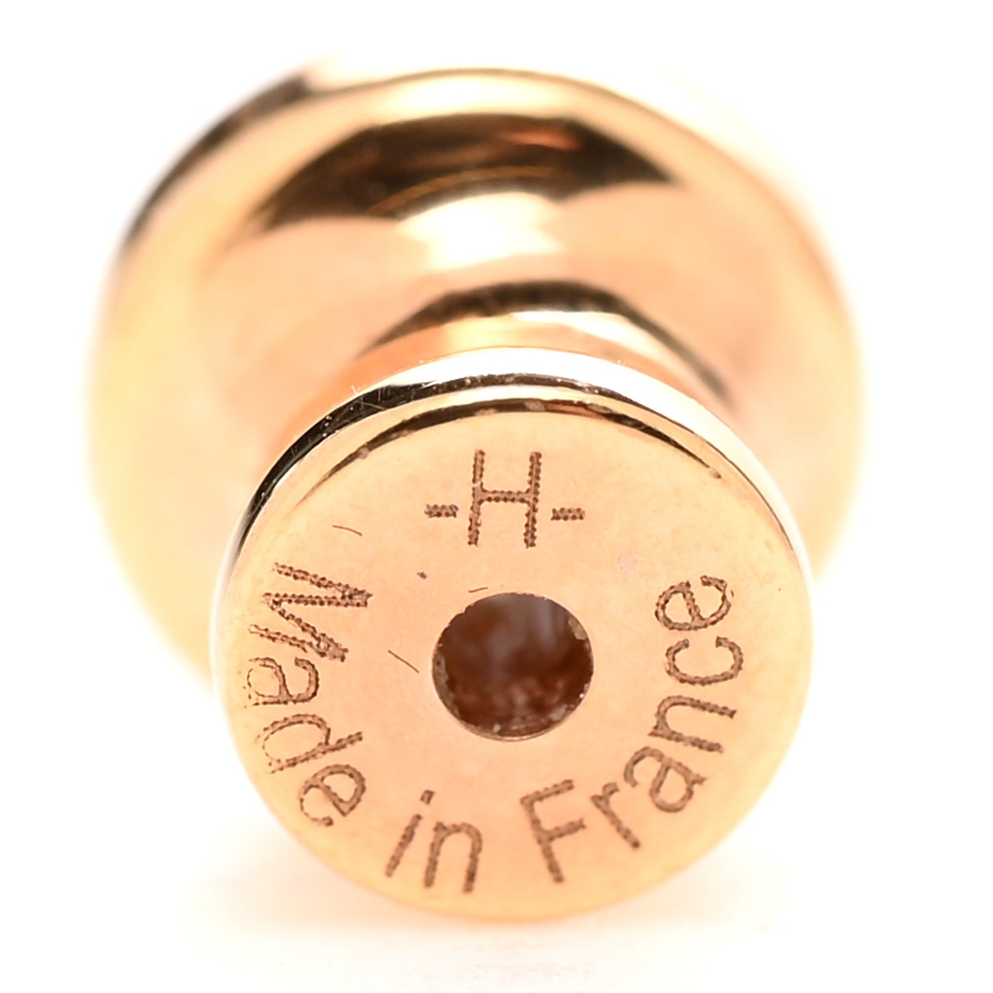 Rose Gold Lacquered Pop H Earrings Rose Dragee