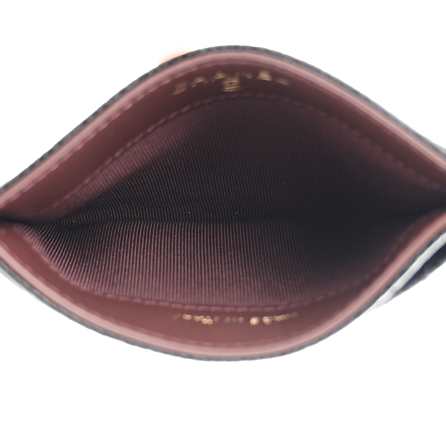 Caviar Quilted Card Holder Black