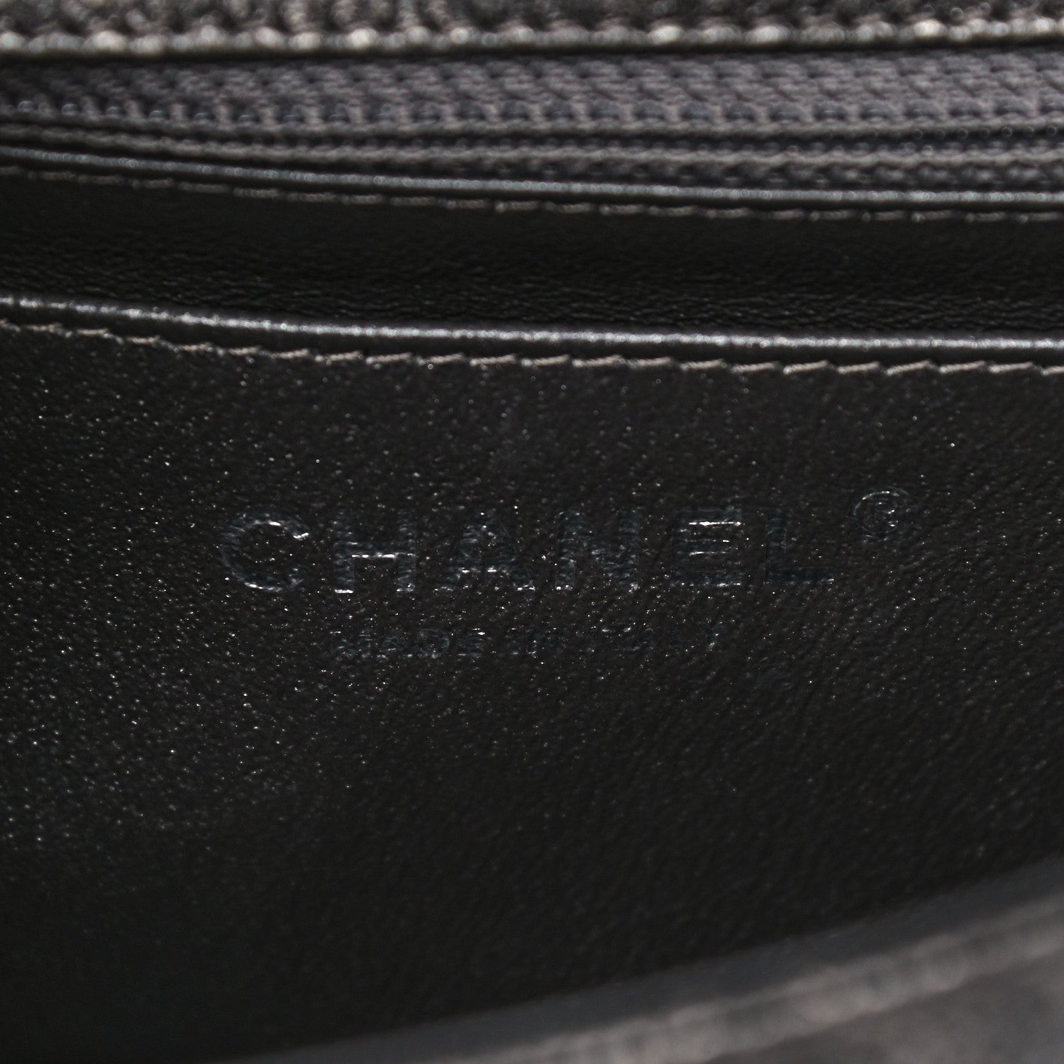 Chanel Metallic Caviar Quilted Mini Rectangular Flap Black 5 of 11