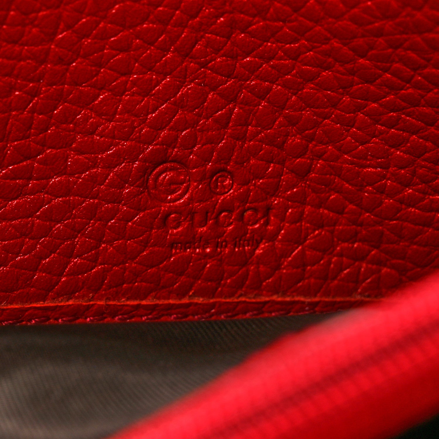 Gucci Cellarius Calfskin Soho Continental Wallet Vibrant Red 6 of 9