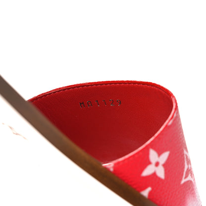 Louis Vuitton Monogram Escale Lock It Flat Mule 39 Rouge 8 of 9