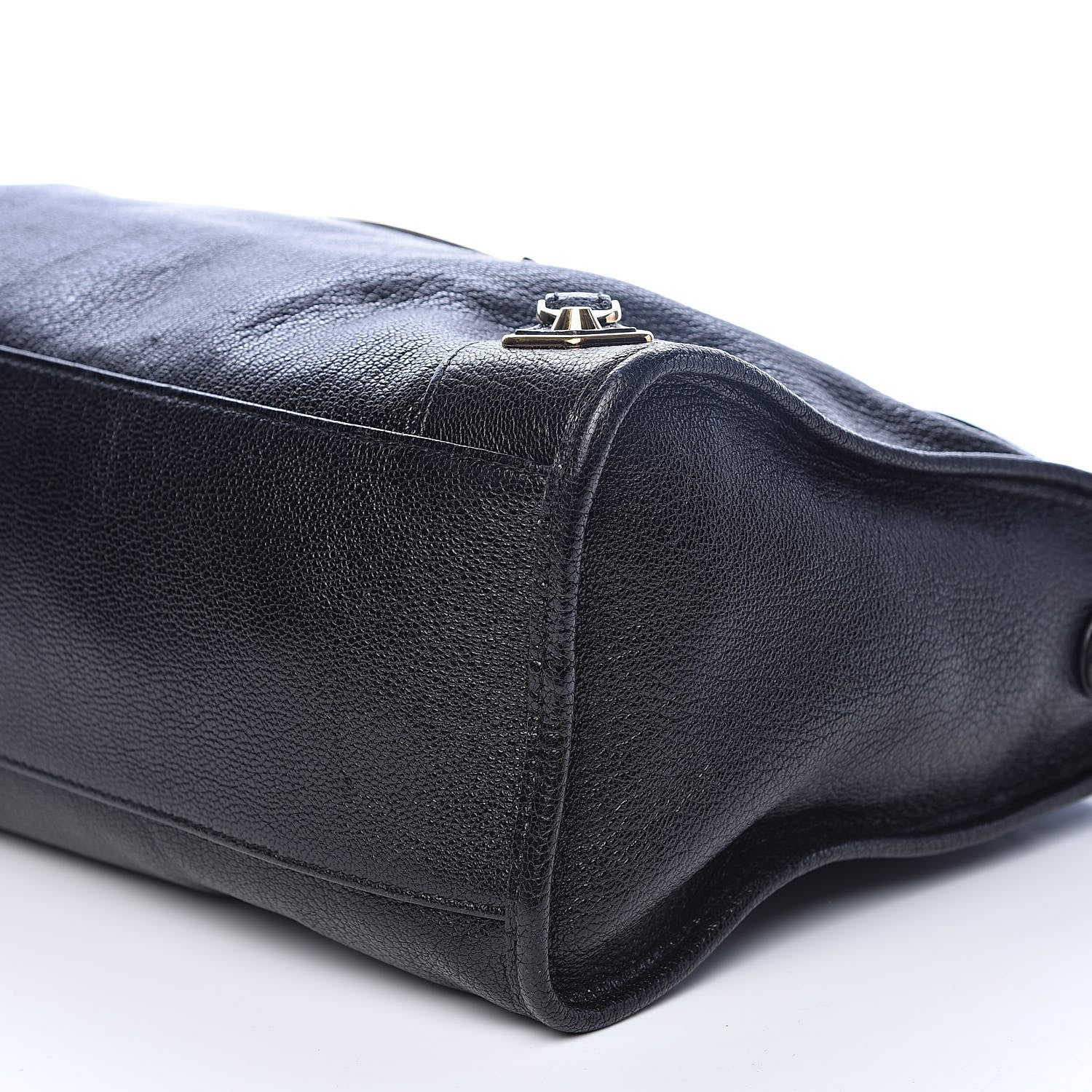 Balenciaga Chevre Gold Metallic Edge Hardware City Black 9 of 12