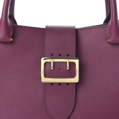Burberry Soft Grain Medium Buckle Tote Dark Plum 9 of 9