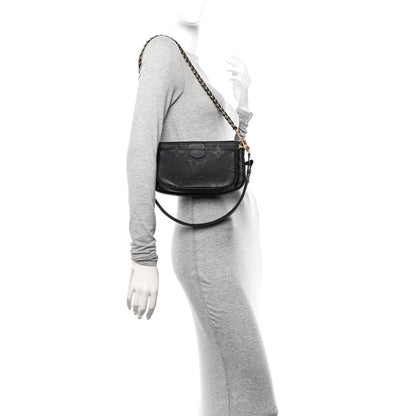 Louis Vuitton Empreinte Monogram Giant Multi Pochette Accessories Black 2 of 12
