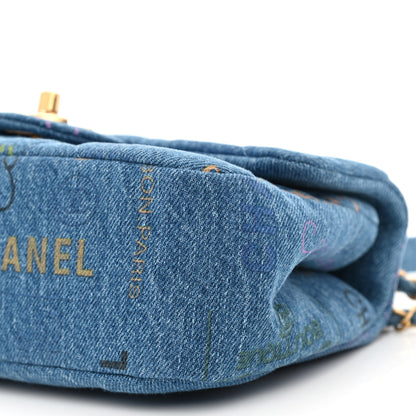 Chanel Denim Quilted Mini Denim Mood Rectangular Flap Blue Multicolor 10 of 11