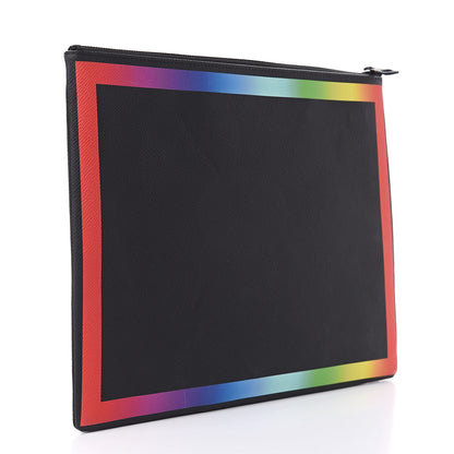 Louis Vuitton Taiga Rainbow Pochette A4 Black 3 of 10