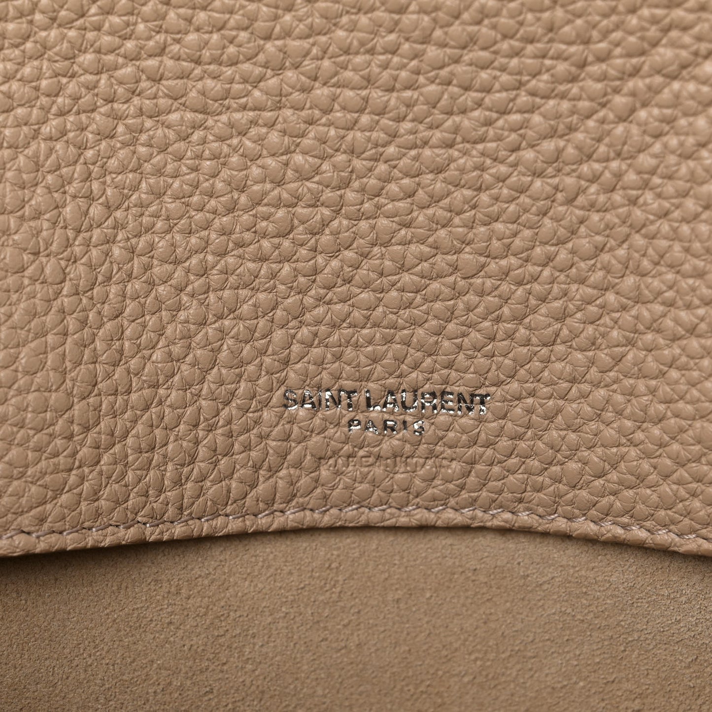Grained Calfskin Small Supple Sac De Jour Dark Beige