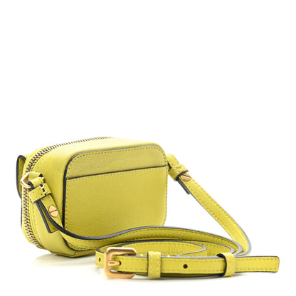 Christian Dior Goatskin Mini Saddle Shoulder Strap Pouch Lime 3 of 11