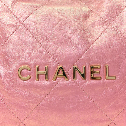 Chanel Metallic Shaded Calfskin Quilted Chanel 22 Pink 9 of 11