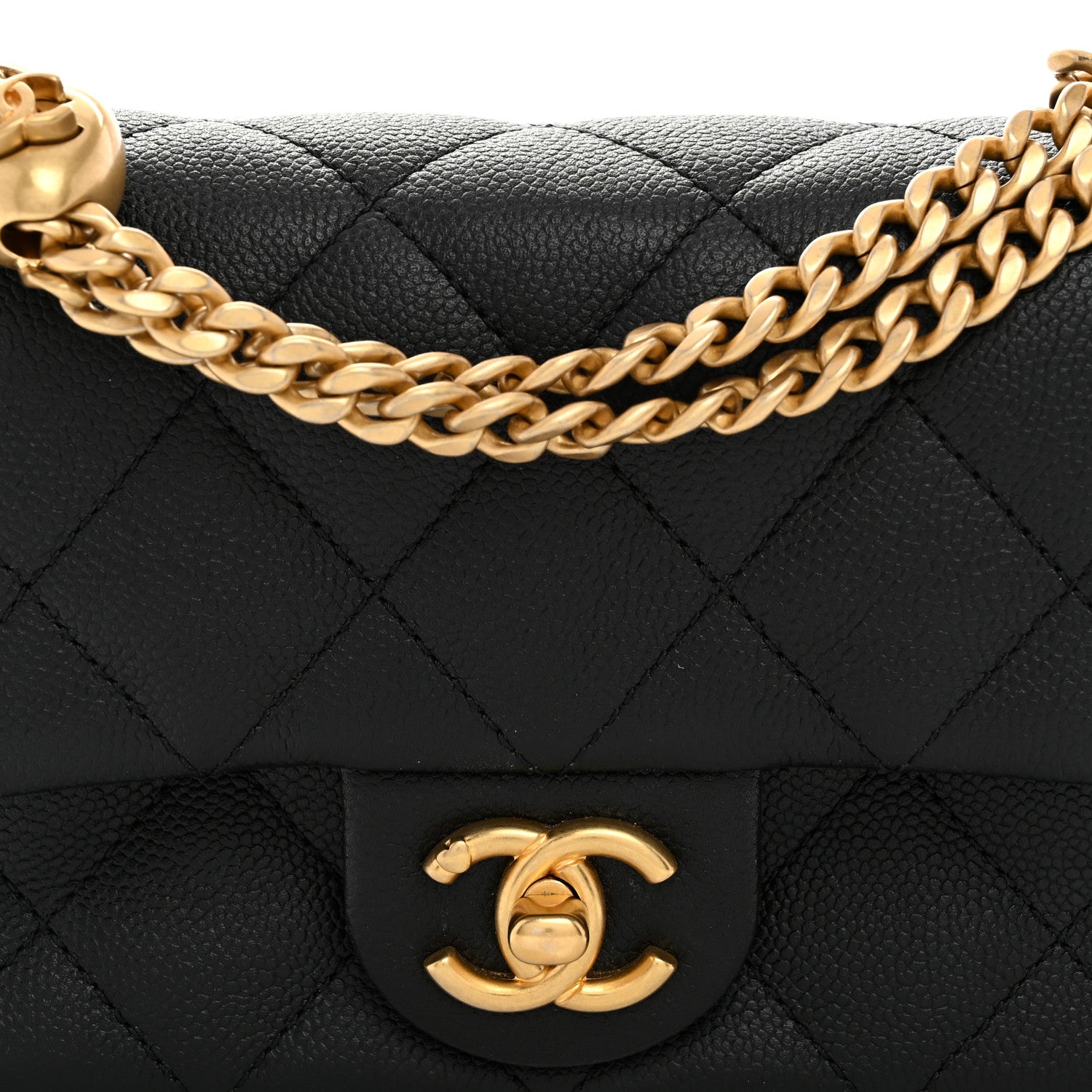 Chanel Caviar Quilted Mini Sweetheart Rectangular Flap Black 8 of 10