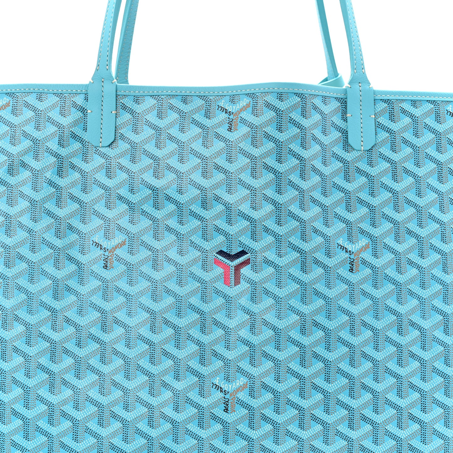 Goyardine Saint Louis GM Balise Beach Towel Set Turquoise