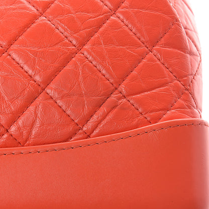 Chanel Aged Calfskin Quilted Small Gabrielle Backpack Orange 12 of 12
