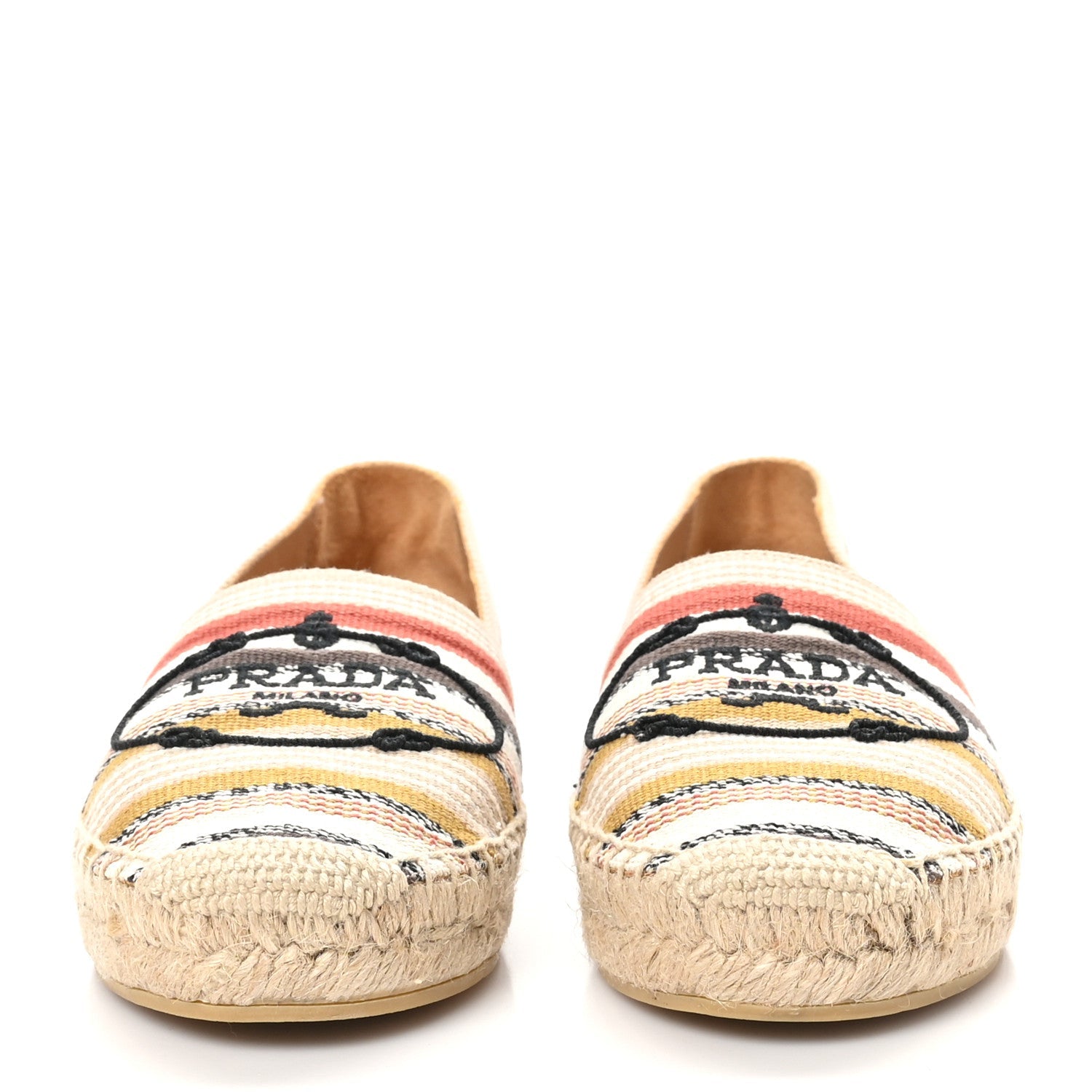 Prada Canvas Logo Espadrilles 36 Corda 2 of 8