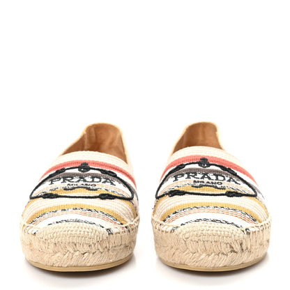 Prada Canvas Logo Espadrilles 36 Corda 2 of 8