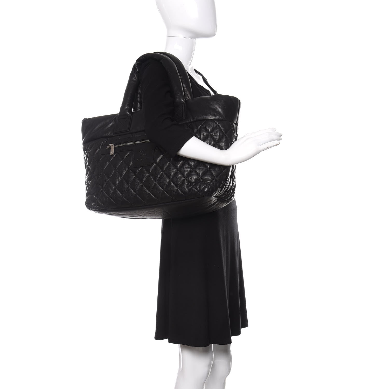 Chanel Caviar Quilted Large Coco Cocoon Tote Black 2 of 10