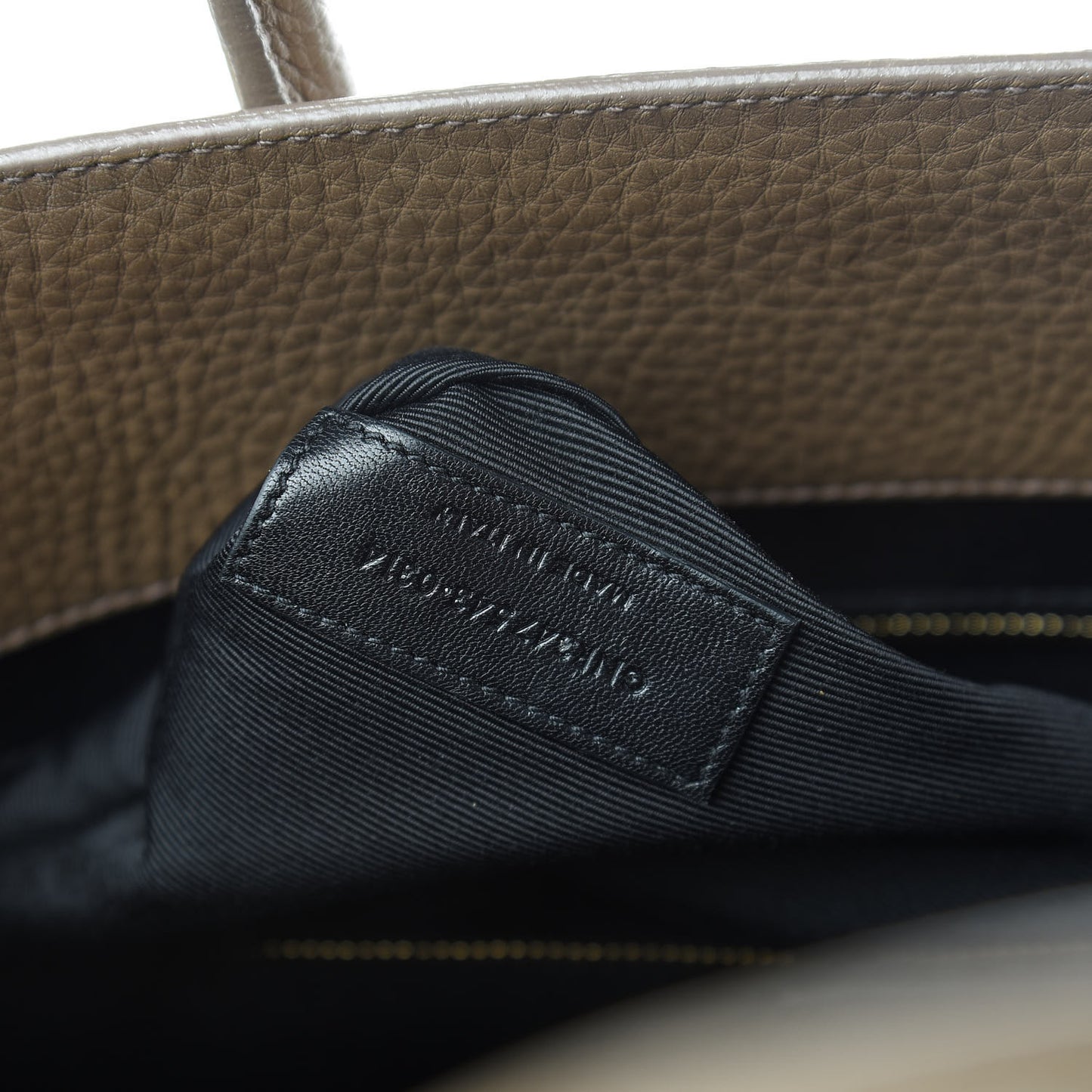 Grained Calfskin Large Sac De Jour Taupe