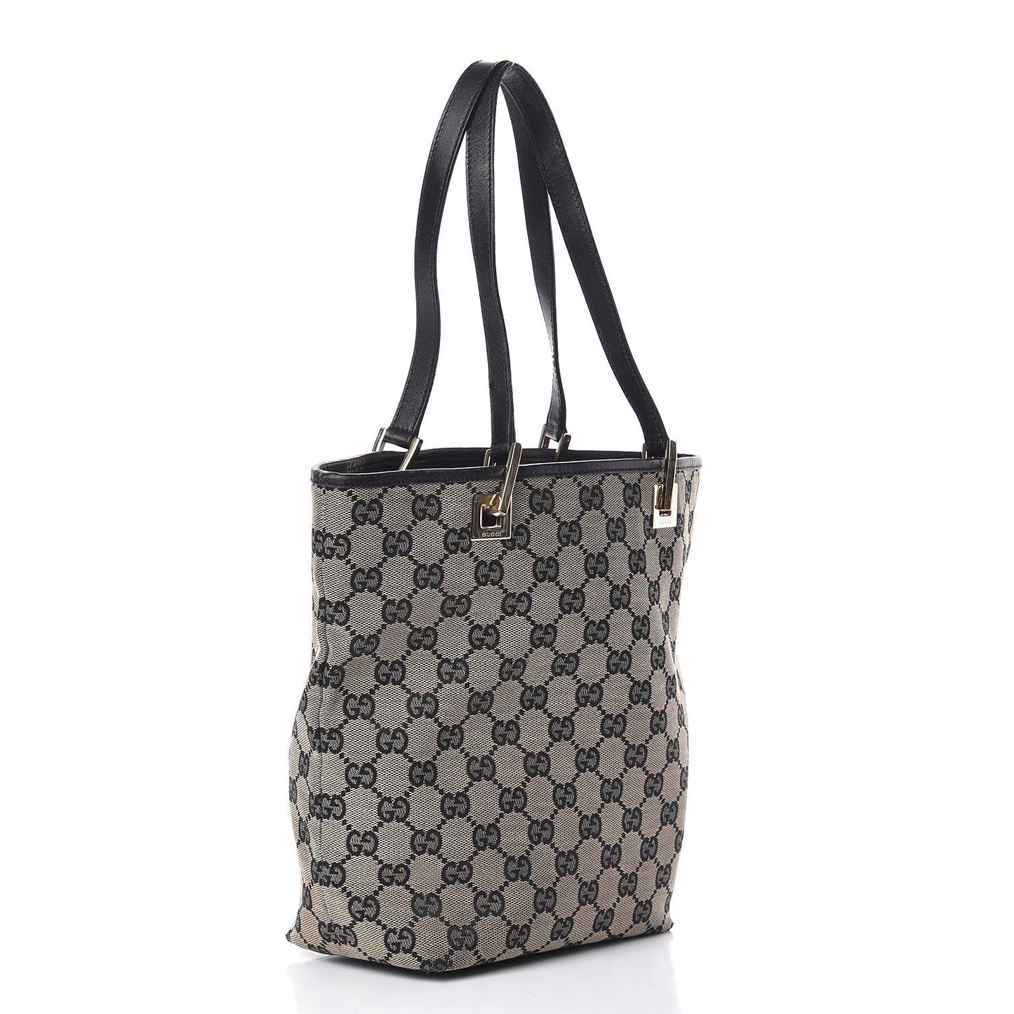 Monogram Small Bucket Tote Black
