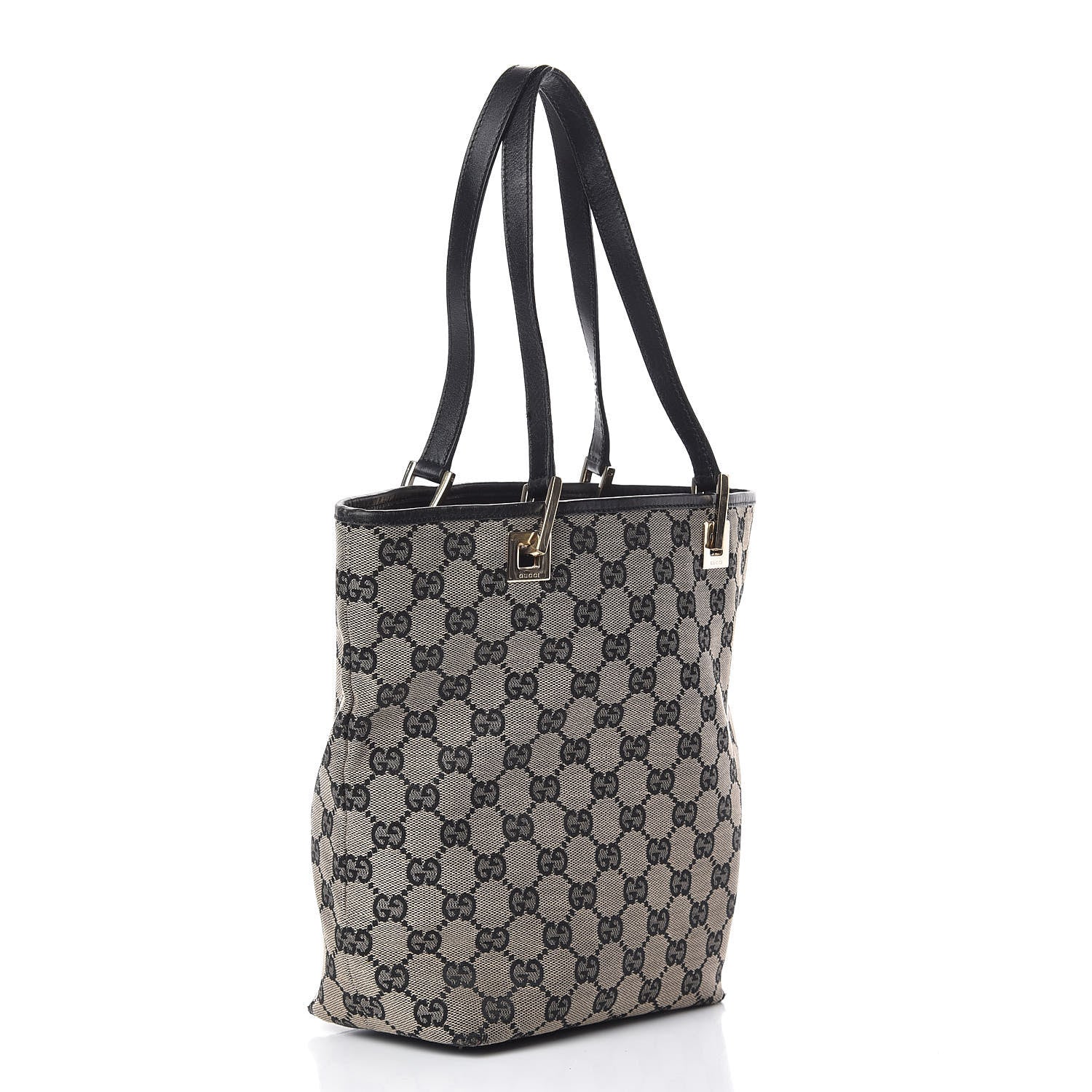 Gucci Monogram Small Bucket Tote Black 3 of 20