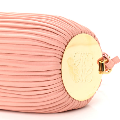 Loewe Lambskin Pleated Bracelet Pouch Shoulder Bag Blossom 8 of 8