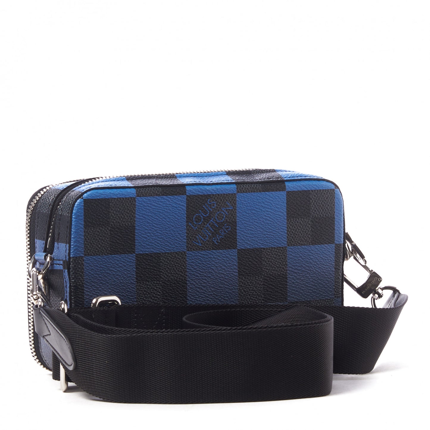 Giant Damier Graphite Alpha Wearable Wallet Navy