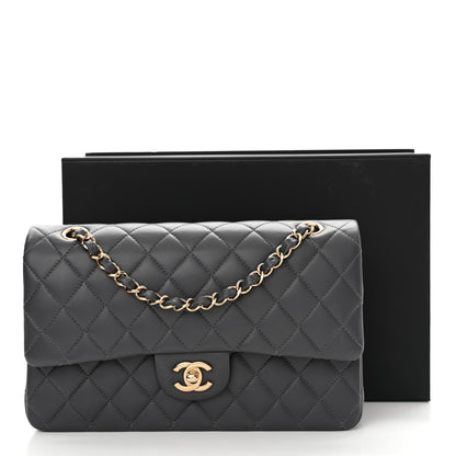 Chanel Caviar Quilted Medium Double Flap Dark Grey 13 of 13