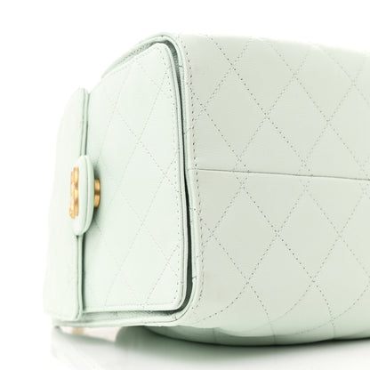 Chanel Caviar Quilted Small Chanel 25 Handbag Light Green 10 of 10