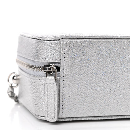 Chanel Metallic Caviar Quilted Camera Bag Silver 5 of 8