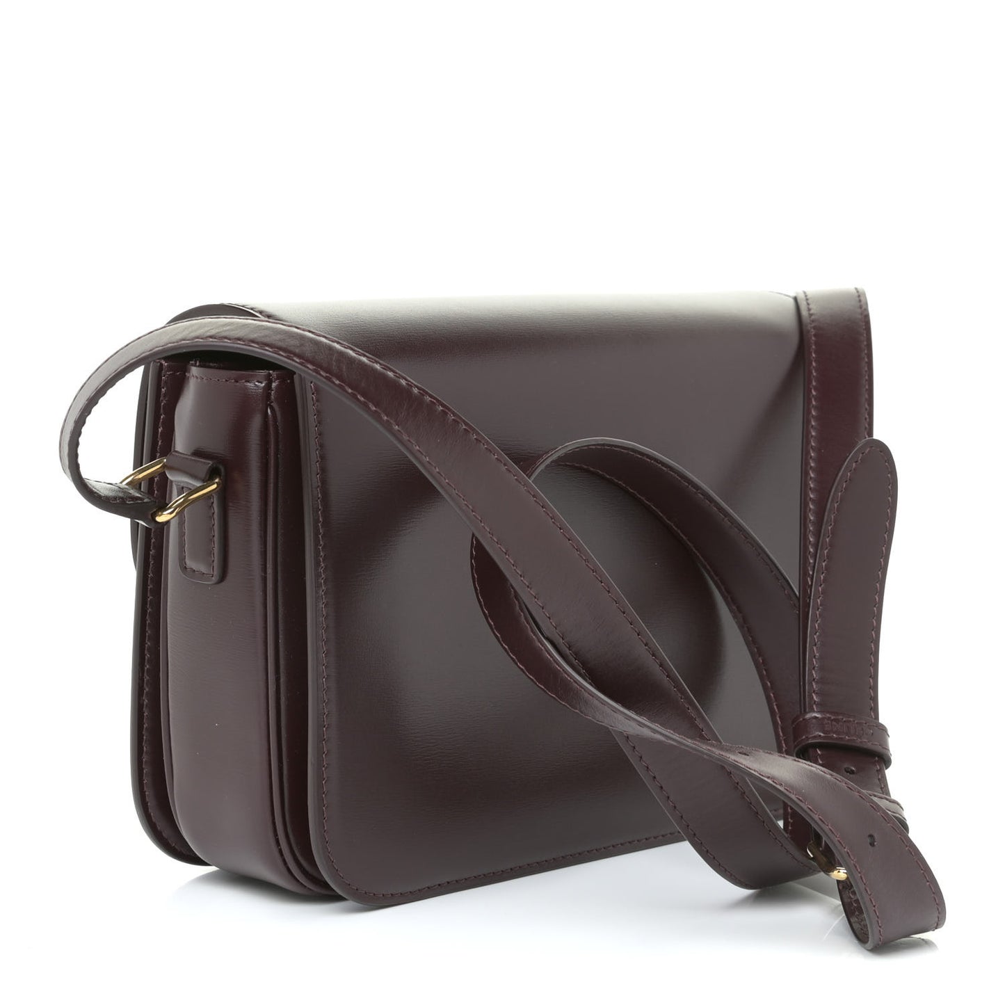 Shiny Calfskin Medium Triomphe Burgundy