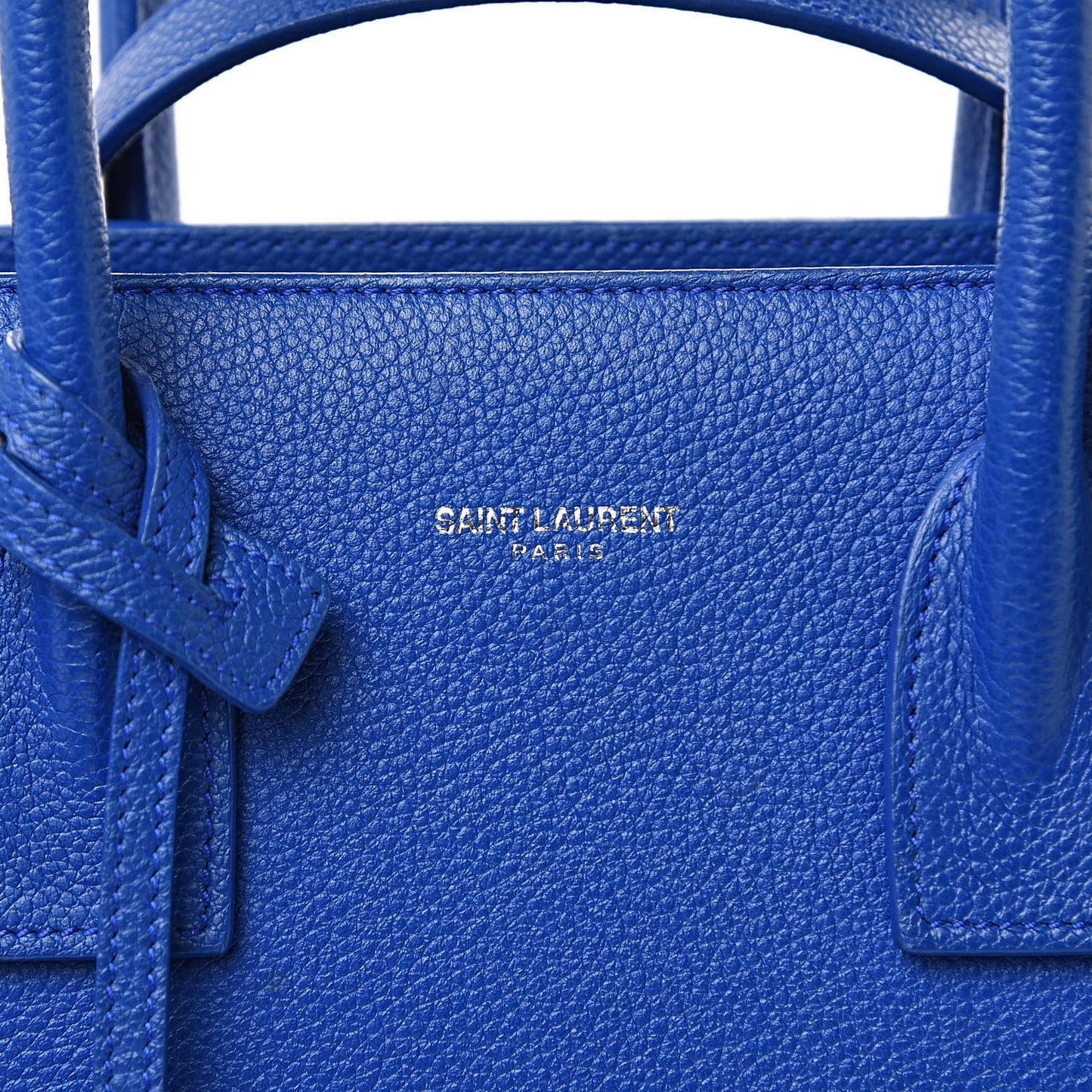 Grained Calfskin Baby Sac De Jour Royal Blue