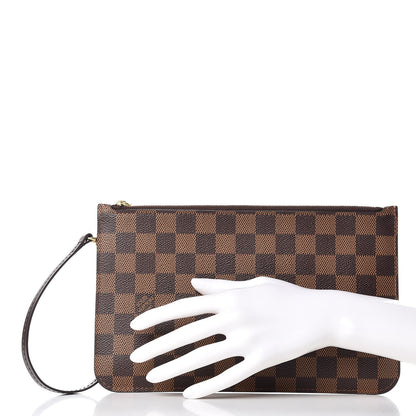 Louis Vuitton Damier Ebene Neverfull MM GM Pochette 2 of 8
