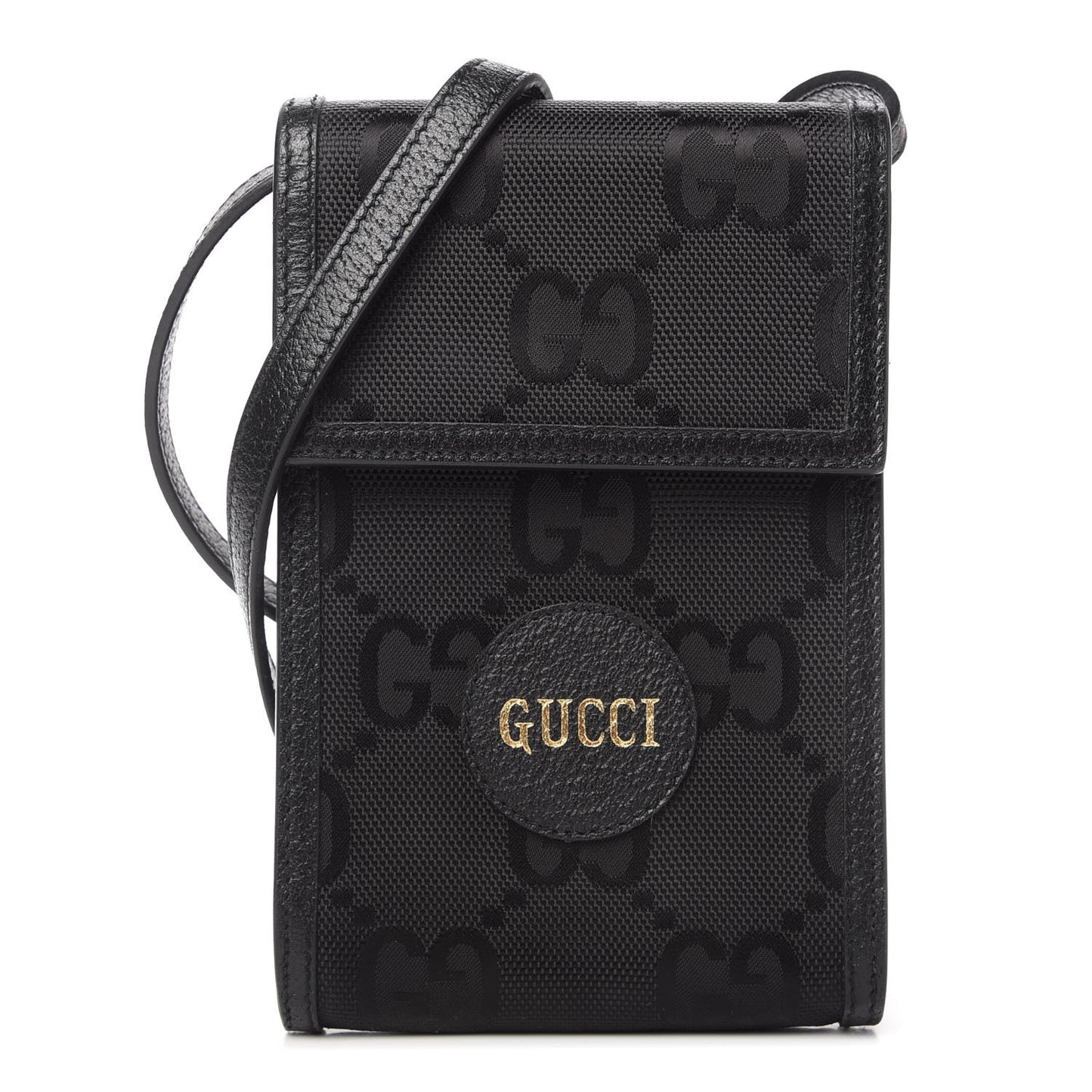 Econyl Nylon Monogram Off The Grid Crossbody Bag Black