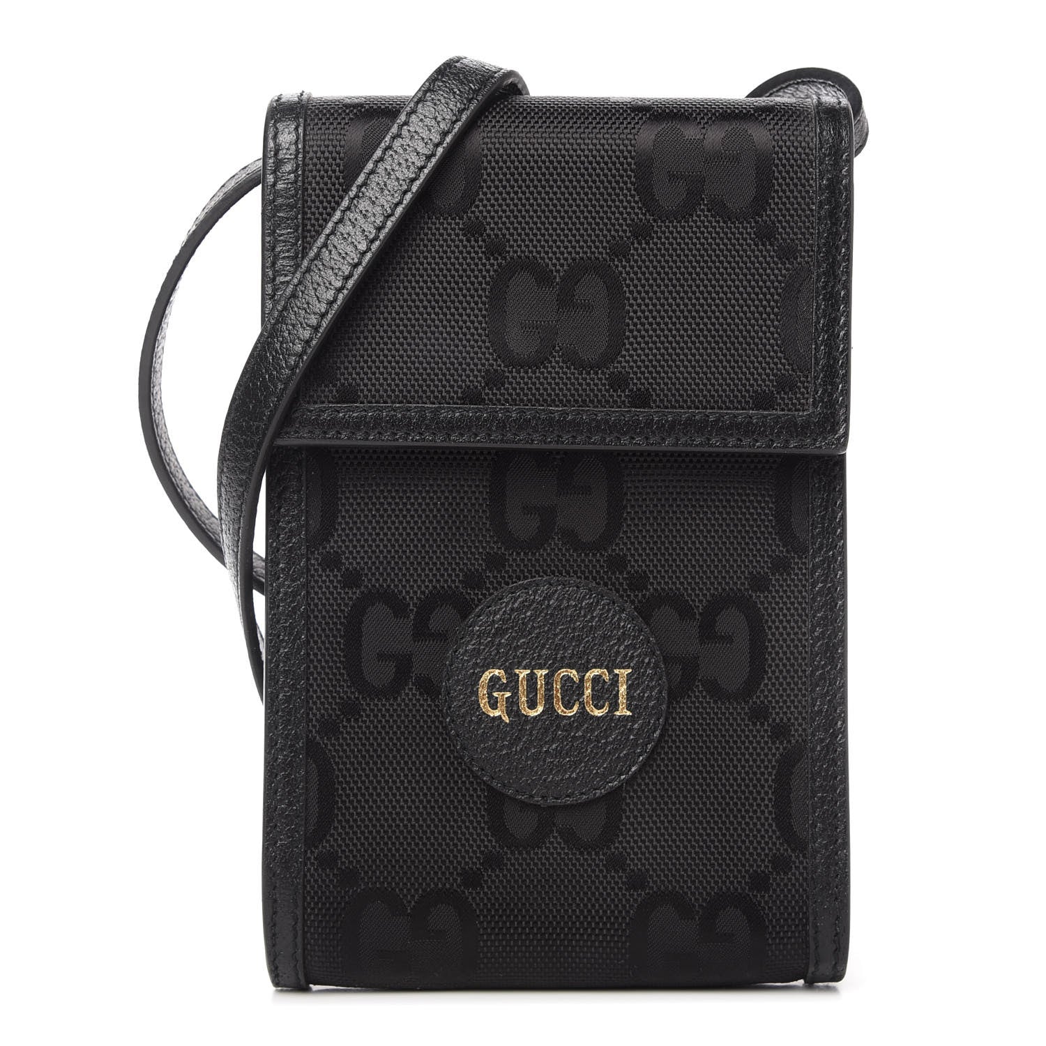 Gucci Econyl Nylon Monogram Off The Grid Crossbody Bag Black 1 of 9