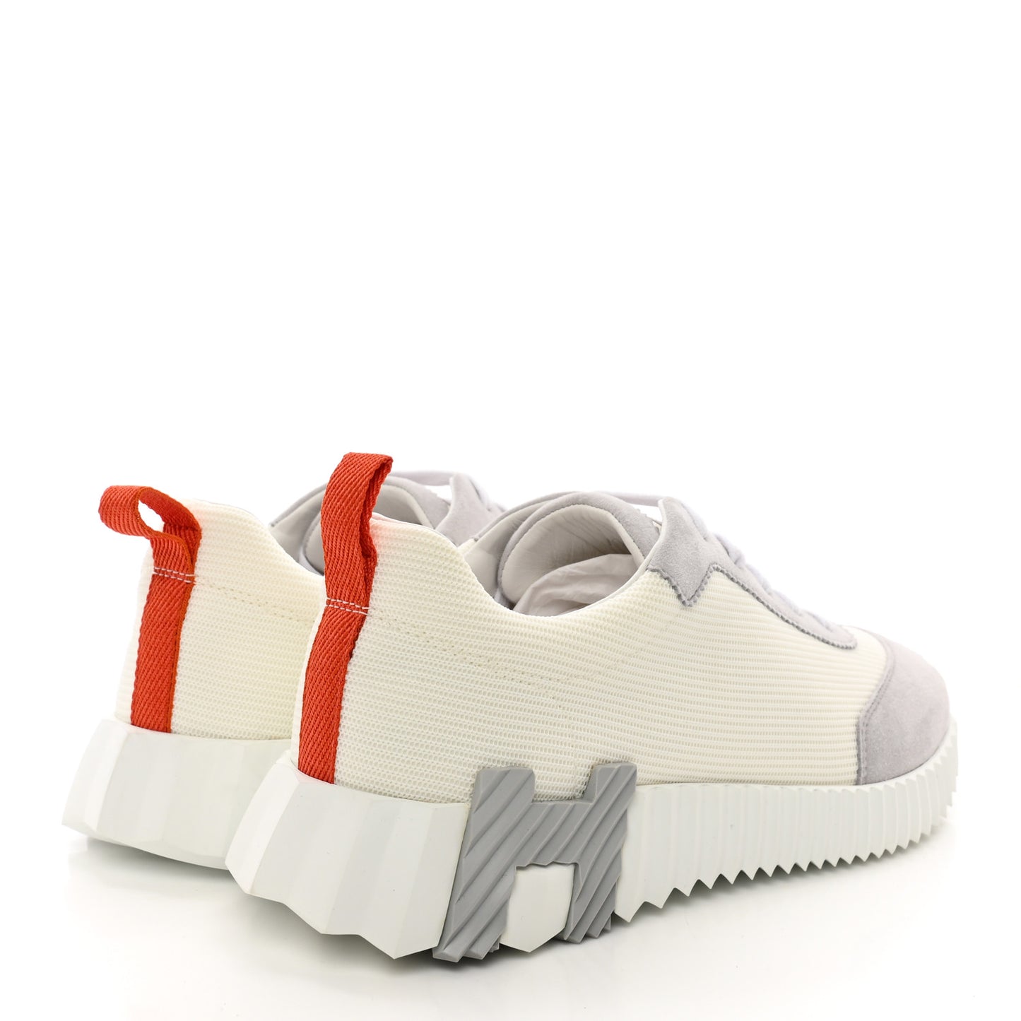 Technical Canvas Suede Goatskin Bouncing Sneakers 40 White Multicolor