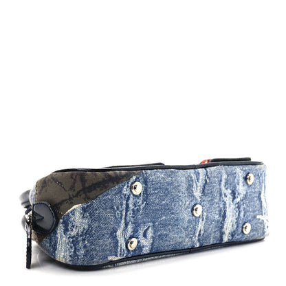 Christian Dior Denim Speedway Mini Saddle Bowler Blue 4 of 12