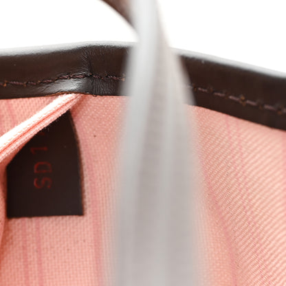 Louis Vuitton Damier Ebene Neo Neverfull MM Rose Ballerine 8 of 11