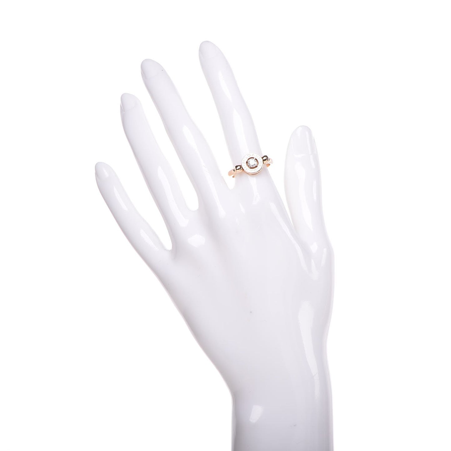 18K Rose Gold Diamond Bvlgari Bvlgari Ring 52 6