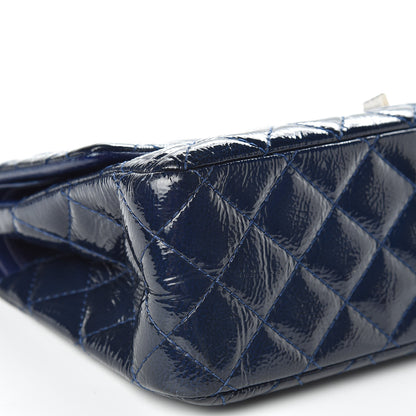 Chanel Distressed Patent Quilted 2.55 Reissue 226 Flap Navy 9 of 16