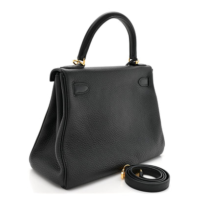 Hermes Togo Kelly Retourne 28 Black 3 of 10