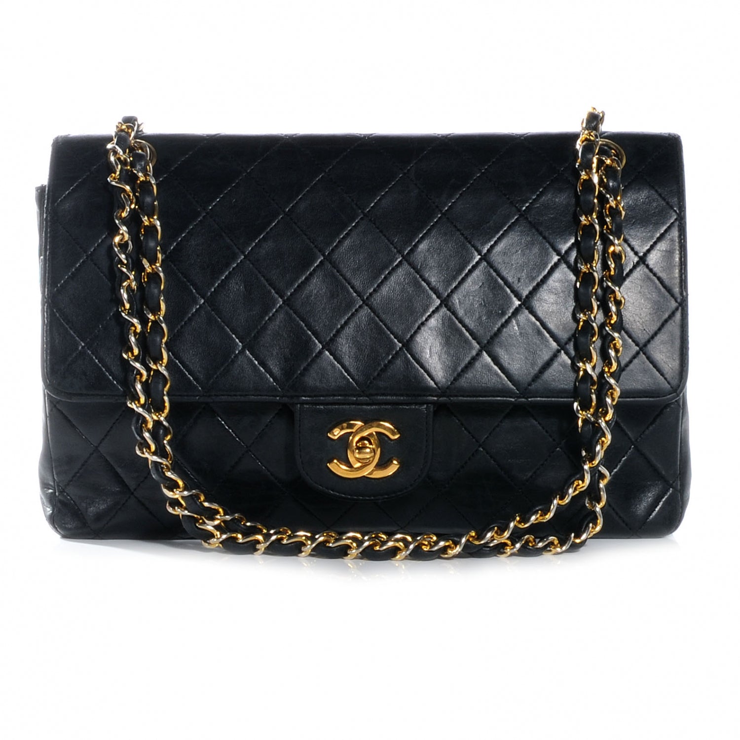 Chanel Lambskin Medium Double Flap Black 1 of 10