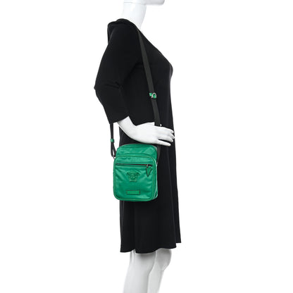 Versace Nylon Palazzo Medusa Crossbody Bag Green 2 of 10