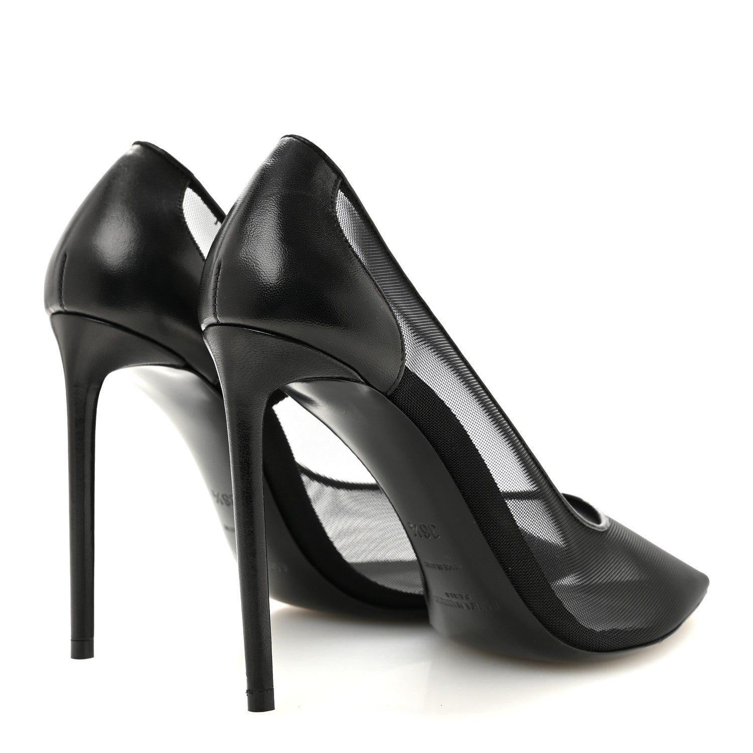 Saint Laurent Mesh 105 Anja Pumps 36.5 Black 5 of 10