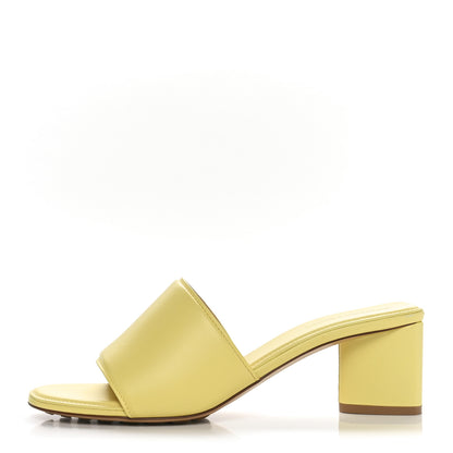 Bottega Veneta Vienna Calfskin The Band Mule Sandals 39 Lemonade 1 of 9