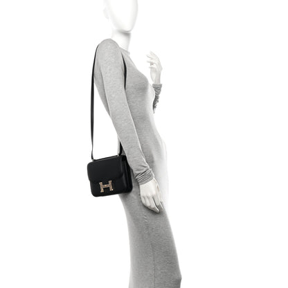 Hermes Veau Monsieur Lizard Constance 18 Black Ombre 2 of 10