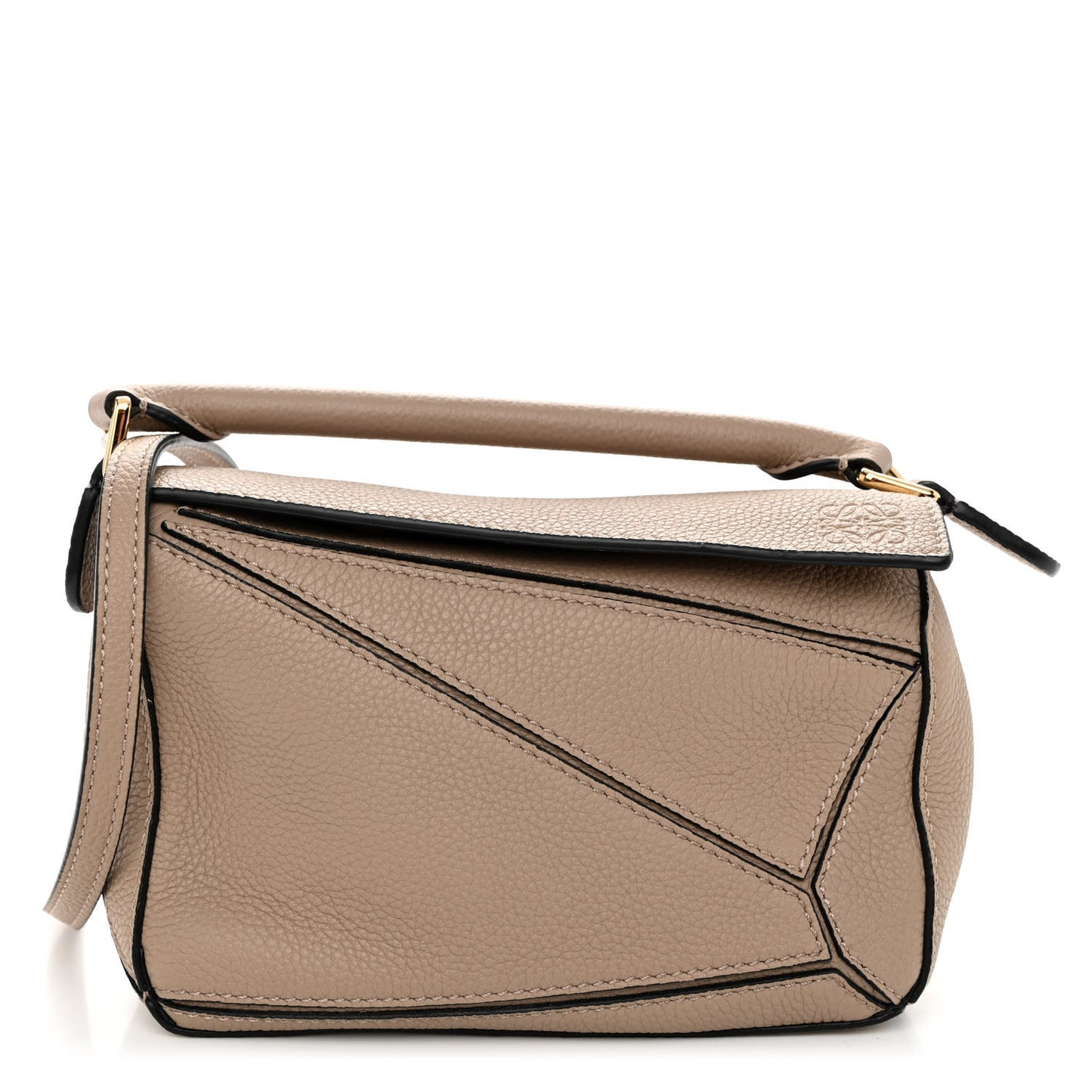 Calfskin Mini Puzzle Bag Sand