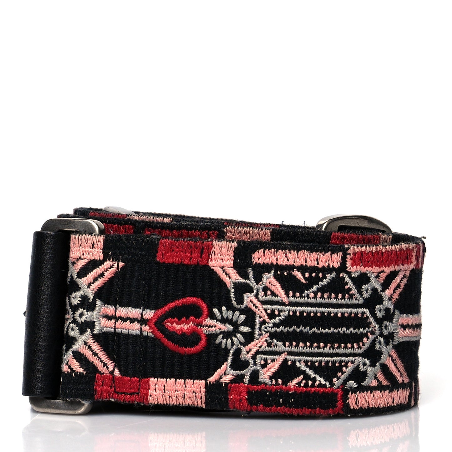 Canvas Loveblade Embroidered Rockstud Guitar Strap Multicolor
